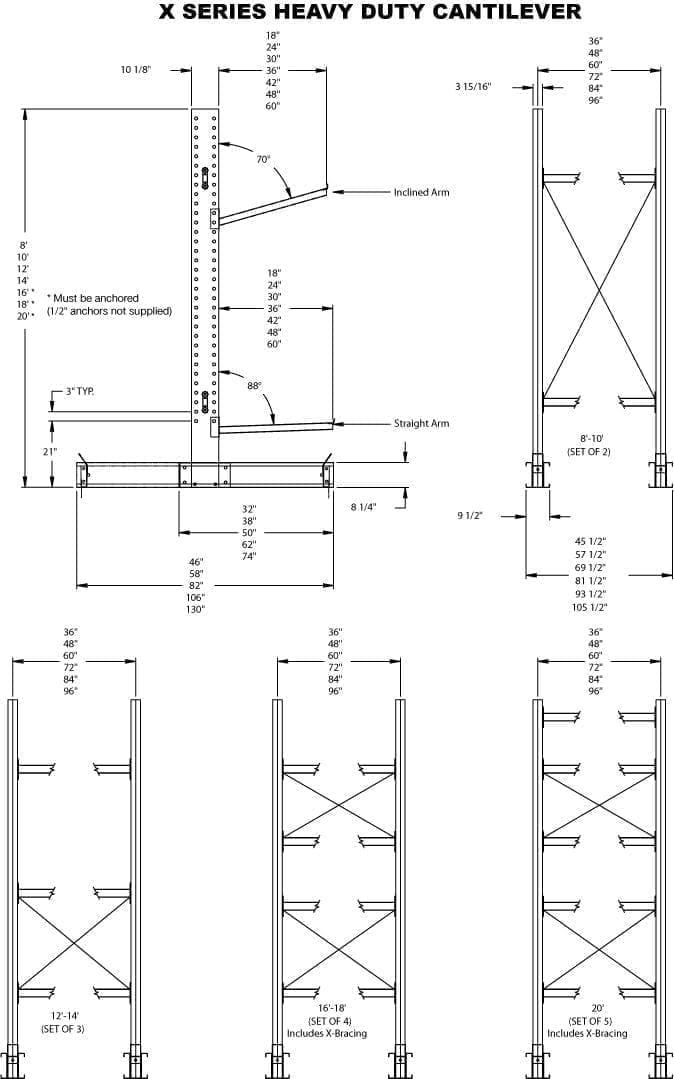 Cantilever Heavy Duty Rack