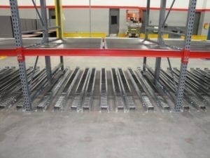 Pallet Flow Pushback Rack