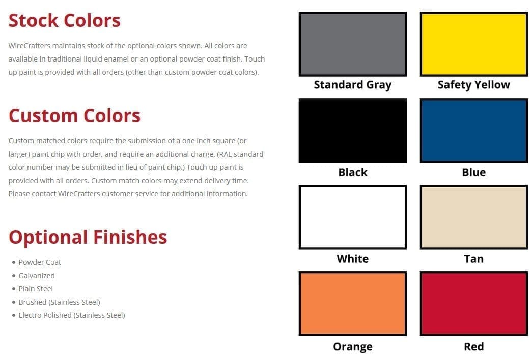 Wire Crafters Color Chart